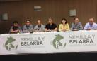 Nueva junta de Semilla y Belarra. De izda. a dcha: Gorka Izco Pérez, José Carlos Ruiz Ruiz, Pedro Urrizola Elizondo, Alberto Alecha Legaría, Maitane Aldave Cuenca, Iñigo Torrea Iraizoz y Carlos Javier Ilundáin