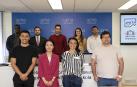 Participantes y ganadores del concurso. Fila trasera, de izda. a dcha., Adolphe Ndagijimana, Julio César Moreno Alfonso, Andoni Marzo Oyarbide, Itsaso Aranguren Erice y Miguel Ángel González Moreno. Fila delantera, de izda. a dcha., Daniel Aláez Gómez, Yuting Hou, Ana Laura Glambelluca y Antonio Gabriel Casariego Moreira
