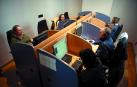 Trabajadores de una empresa de Madrid en el departamento de 'call center'