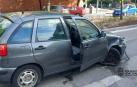 Uno de los accidentes atendidos por Policía Municipal de Pamplona el fin de semana