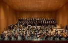 Un concierto de Euskadiko Orkestra en marzo en Baluarte. Le acompañó el Orfeón Pamplonés, con el que también colaborará en la nueva temporada
