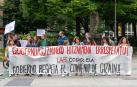 Concentración de este jueves de los trabajadores de Gizain, fundación pública navarra para la gestión de los servicios sociales públicos