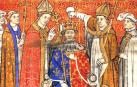 Felipe V de Francia y II de Navarra, en la ceremonia de coronación