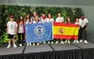 Los integrantes del equipo GRAT Anunciata de Tudela que participaron en el concurso celebrado en EE UU.