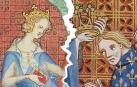 A la izquierda, Juana II de Navarra, elegida reina por las cortes; a la derecha, Felipe VI de Francia, primer monarca de la casa de Valois