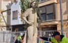 Traslado del Monumento del Hortelano de Tudela a la calle Muro