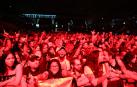 Actuaciones y público asistente al festival del rock y el heavy Invincible Shield Tour en el pabellón Navarra Arena con lkas actuaciones de Saxon, Uriah Heep y Judas Priest