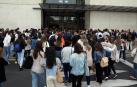 El campus de la Universidad Pública de Navarra en Pamplona acoge este fin de semana las pruebas de la OPE de maestros.