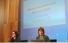 De izquierda a derecha: la consejera Maeztu y la directora general Protección Social y Cooperación al Desarrollo, Inés Jiménez