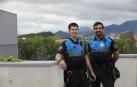 Ismael Mondragón y Alfredo Unanua, agentes de Policía Municipal de Pamplona que lograron la reanimación del bebé de 5 días