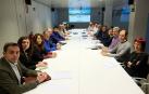 Integrantes del Consejo Agrario, en la sede de Desarrollo Rural, durante una de sus reuniones