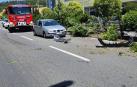 Trasladada al HUN tras salirse de la vía y chocar contra otro coche en Huarte