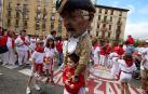 Salida de la Comparsa de Gigantes y Cabezudos este 6 de julio.