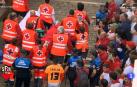 Asistencias de Cruz Roja tras el primer encierro de fiestas