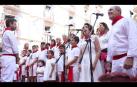 Uno de los momentos más emocionantes de la procesión de San Fermín