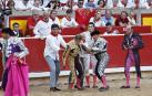 Fotos de la corrida de La Palmosilla, en la que se han cortado tres orejas y Borja Jiménez ha sufrido una cornada./
