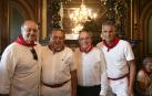 Por la izquierda: Joaquín Galve Saur, Vicente Boluda, Iñaki Idoate y Pruden Induráin