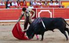 Imágenes de la corrida del 12 de julio con toros de la ganadería Jandilla para los diestros  Cayetano Rivera, Roca Rey y Pablo Aguado