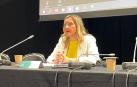 La consejera Patricia Fanlo durante la inauguración de los cursos en Bayona