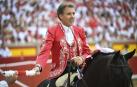 Pablo lo HermoPaso de Mendoza, durante su despedida de Pamplona en la feria de San Fermín,