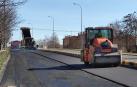 Trabajos de asfaltado en una carretera navarra
