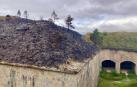 Así ha quedado el fuerte San Cristóbal después del incendio