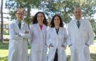El equipo de investigación de la Universidad de Navarra. De izquierda a derecha, José Manuel Aramendía, Estefanía Toledo, Susana Santiago y Miguel Ángel Martínez