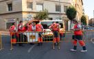 Imágenes del primer encierro de las fiestas de Tudela 2024
