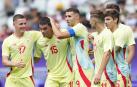 La selección española masculina de fútbol este sábado ante República Dominicana (1-3)