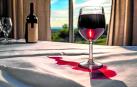 Mancha de vino sobre un mantel