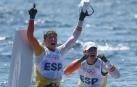Diego Botín y Florian Trittel celebran su oro olímpico