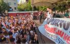 Manifestación en favor de las txoznas en Estella