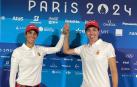 Las golfistas españolas Azahara Muñoz y Carlota Ciganda, en los Juegos Olímpicos de París