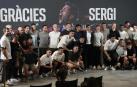 Foto de familia en la despedida de Sergi Roberto
