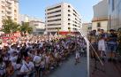 Vista de los instantes previos al cohete del año pasado. Esta edición volverá a lanzarse a pie de calle, en la plaza Consistorial