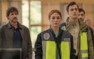 Blanca Suárez, Daniel Grao y Víctor Palmero durante el rodaje de 'La huella del mal'