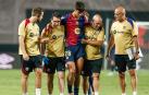 Marc Bernal se marchó llorando del terreno de juego del Estadio de Vallecas tras lesionarse la rodilla
