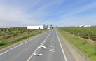 Carretera HU-3401 a su paso por Cartaya.