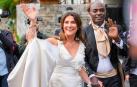 Marta Luisa de Noruega y el chamán Durek Verret saludan el día de su boda