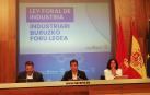 El consejero de Industria y Transición Ecológica y Digital Empresarial, Mikel Irujo, ha presentado este lunes en rueda de prensa el borrador de la futura Ley Foral de Industria