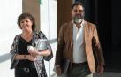 Los socialistas Ainhoa Unzu y Ramón Alzórriz, en la Cámara
