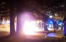 Vídeo con el incendio de un coche en la Avenida de Navarra de Pamplona