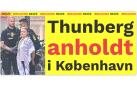 Imagen de Greta Thunberg en la portada del diario Ekstra Bladet