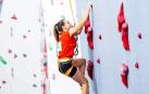 Leire Ruiz de Argandoña, en el muro el pasado año en Bolonia