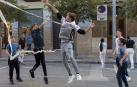 Participantes en el día del deporte celebrado este sábado en Estella.