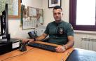 El teniente jefe del GREIM de Aragón y Navarra, Baín Gutiérrez