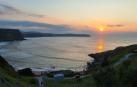 Atardecer en playa de los Locos en Suances.