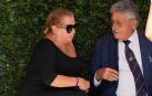 Mayte Zalívar en el tanatorio de San Bernabé en Marbella tras el fallecimiento de su marido Julián Muñoz