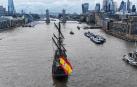 El galeón Andalucía, en Londres