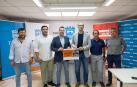 De izda. a dcha.: Fernando Litago Gil (Club Ribera Atlético); Martín López Villacastín (concejal de Deportes de Tudela); Alejandro Toquero Gil (alcalde); Jorge Aguirre Oviedo (director gerente del Instituto Navarro del Deporte); y Juan José Vizcay Zalba y Pablo Volea Goñi (vocales de la Federación Navarra de Atletismo)